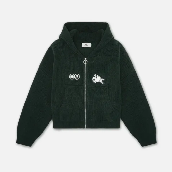 Scuffers Emblem Green Knitwear Zipper (6)