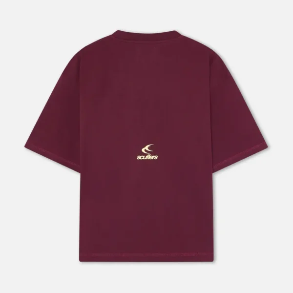 Scuffers Glow Burgundy T Shirt (5)