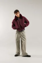 Scuffers SCFF Burgundy Bomber Jacket (5)