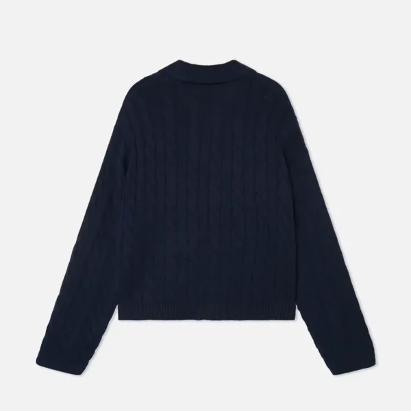 Scuffers Trench Dark Blue Polo Knitwear Zipper (7)